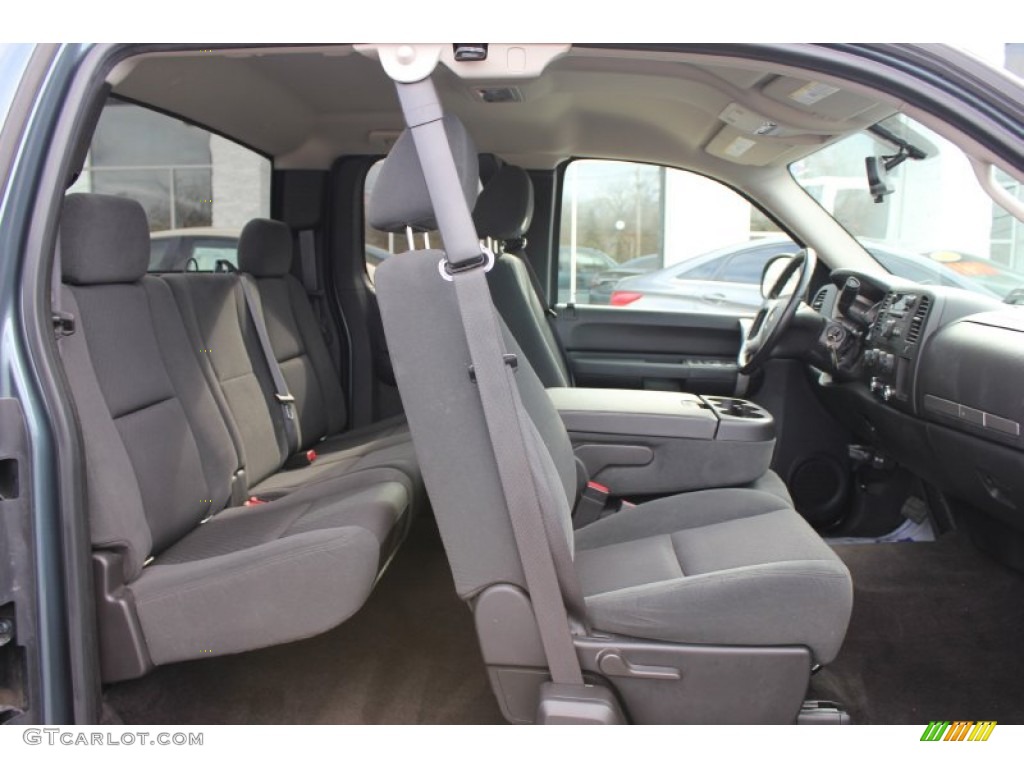 Ebony Interior 2009 Chevrolet Silverado 1500 LT Extended Cab 4x4 Photo #63398629