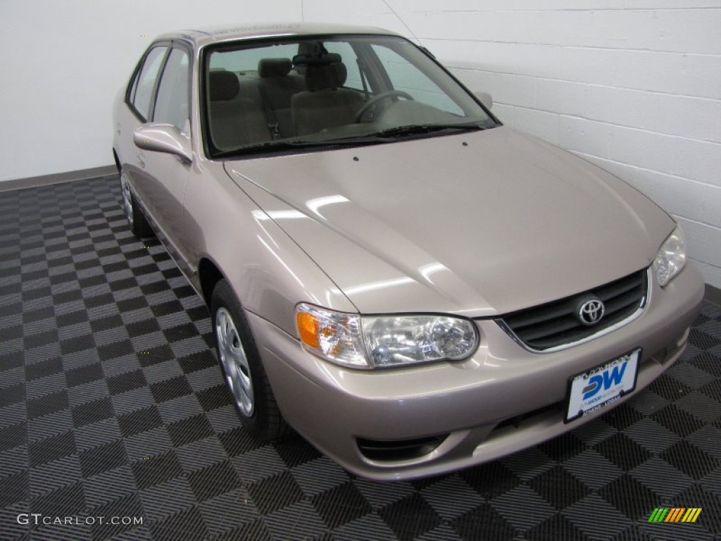 2001 Corolla LE - Sandrift Beige Metallic / Pebble Beige photo #1