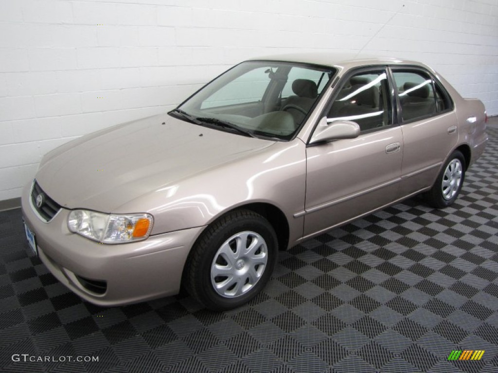 2001 Corolla LE - Sandrift Beige Metallic / Pebble Beige photo #2
