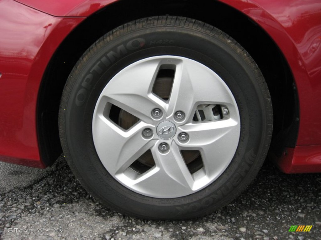 2011 Sonata Hybrid - Venetian Red / Camel photo #11