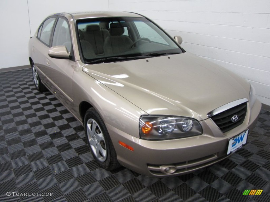 2006 Elantra GLS Sedan - Champagne Beige / Beige photo #1