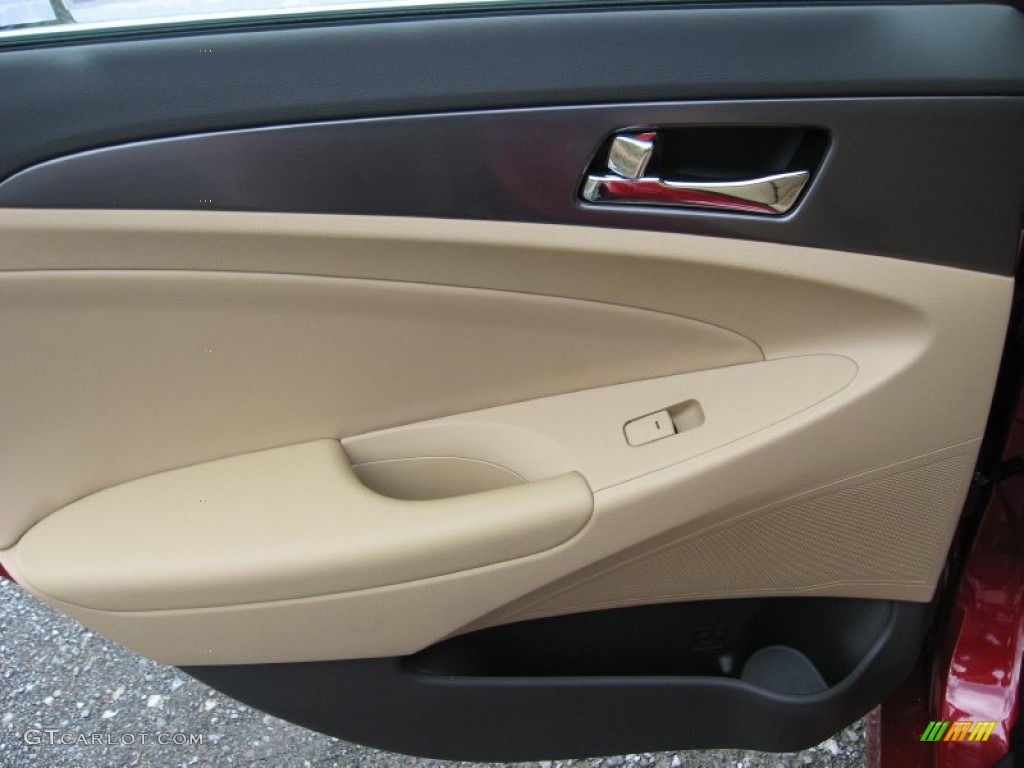 2011 Sonata Hybrid - Venetian Red / Camel photo #19