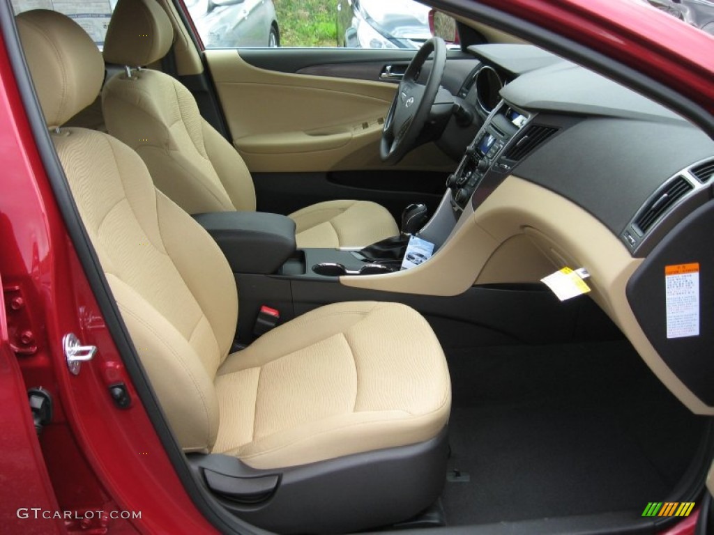 2011 Sonata Hybrid - Venetian Red / Camel photo #20