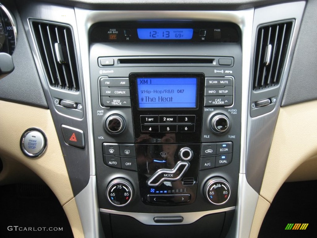 2011 Sonata Hybrid - Venetian Red / Camel photo #25