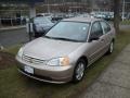 2001 Titanium Metallic Honda Civic LX Sedan  photo #3