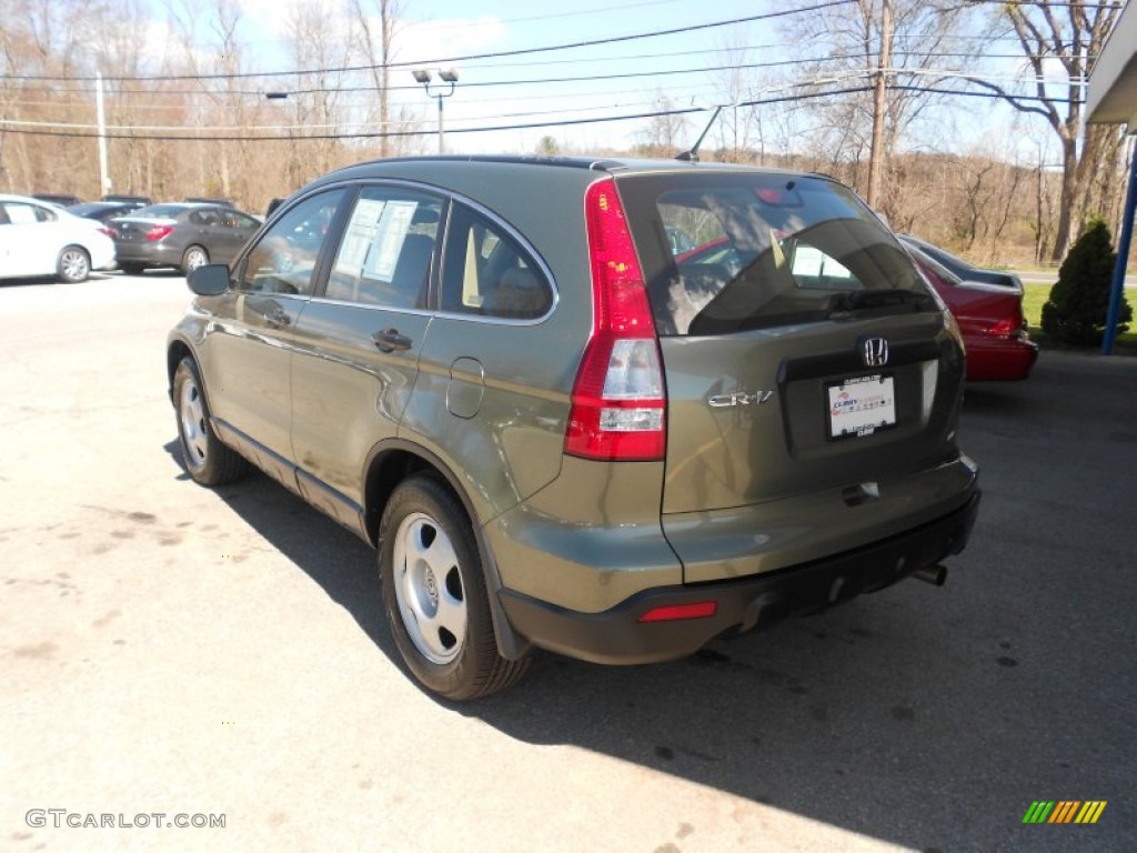 2009 CR-V LX 4WD - Green Tea Metallic / Ivory photo #2