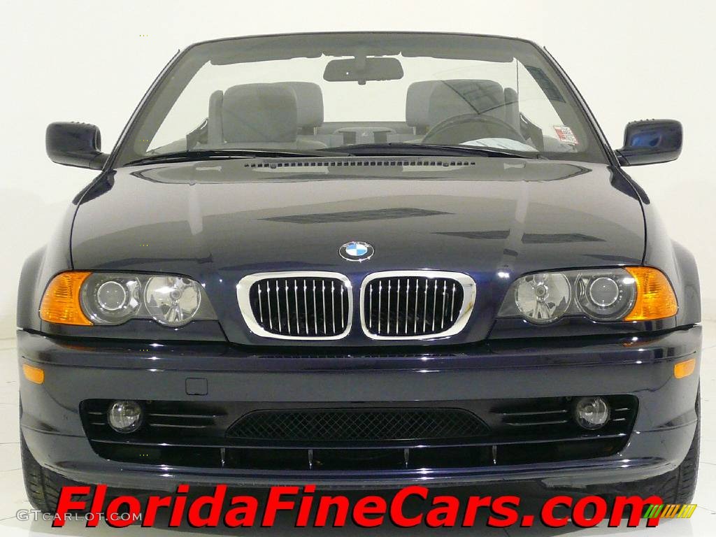 2001 3 Series 325i Convertible - Black Sapphire Metallic / Grey photo #5