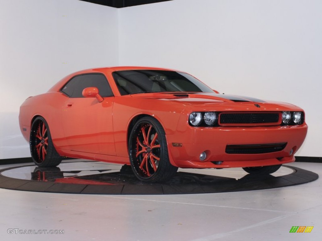 2008 Challenger SRT8 - HEMI Orange / Dark Slate Gray photo #9