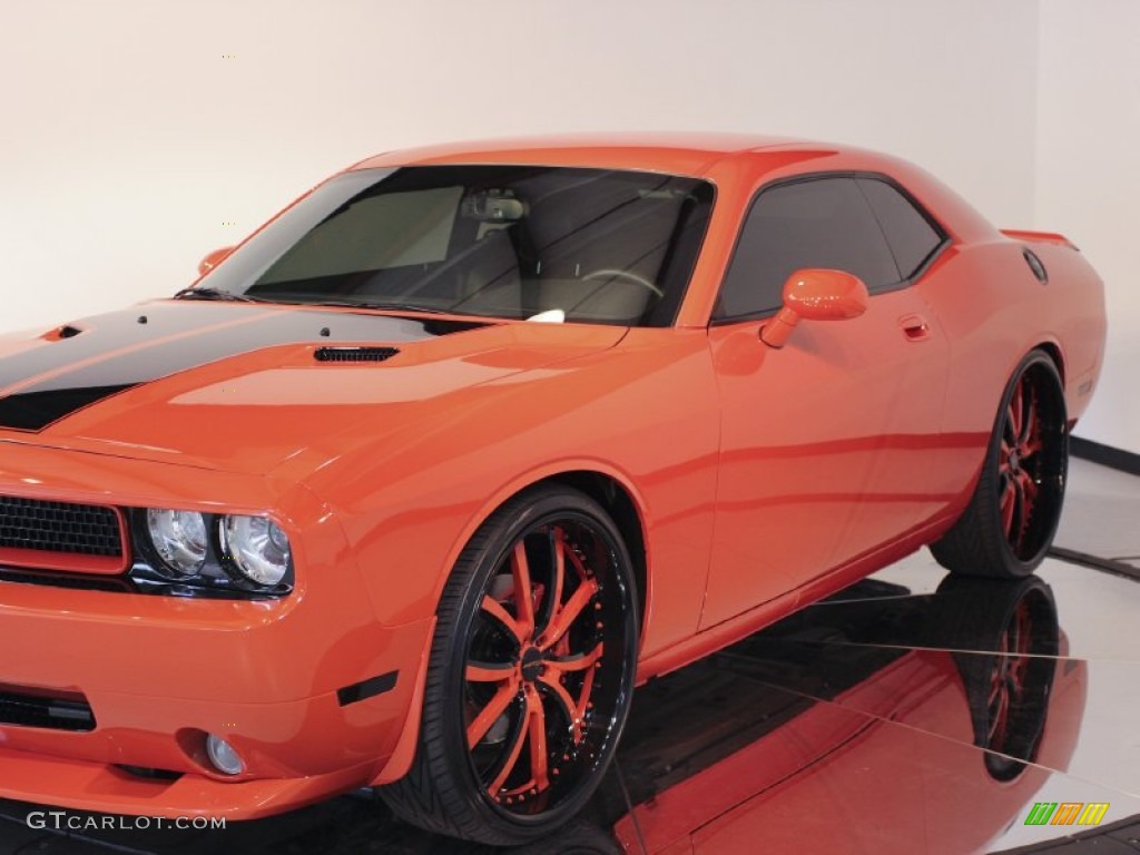 2008 Challenger SRT8 - HEMI Orange / Dark Slate Gray photo #31