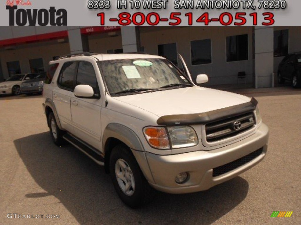 Natural White Toyota Sequoia