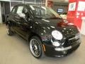 2012 Nero (Black) Fiat 500 Lounge  photo #2