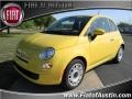 2012 Giallo (Yellow) Fiat 500 Pop  photo #1