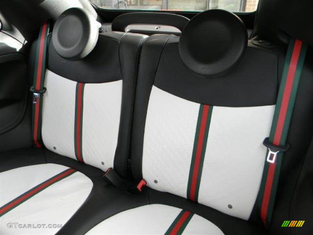 2012 Fiat 500 c cabrio Gucci Rear Seat Photo #63406166