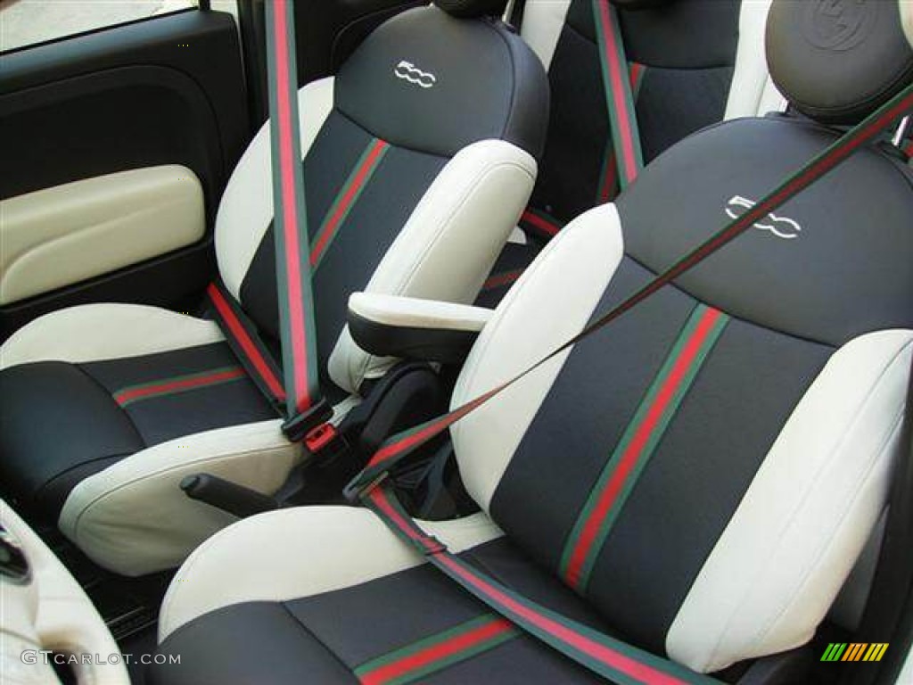 2012 Fiat 500 c cabrio Gucci Front Seat Photo #63406214