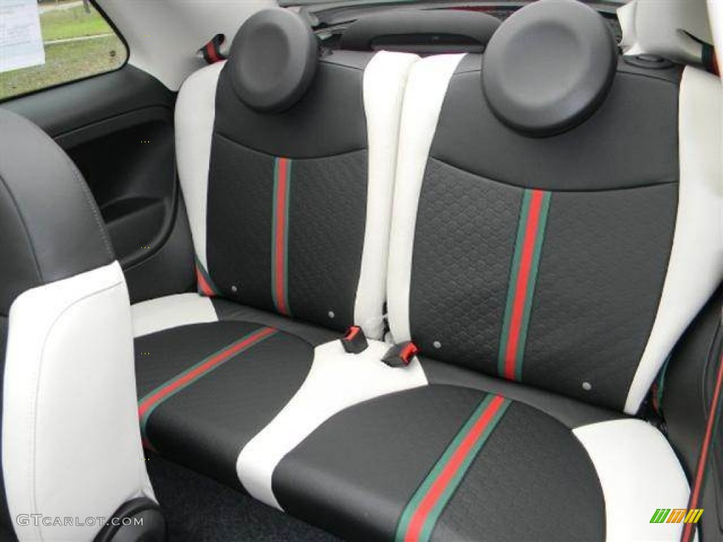2012 Fiat 500 c cabrio Gucci Rear Seat Photos