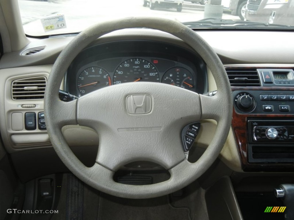 2001 Honda Accord EX Sedan Ivory Steering Wheel Photo #63407543