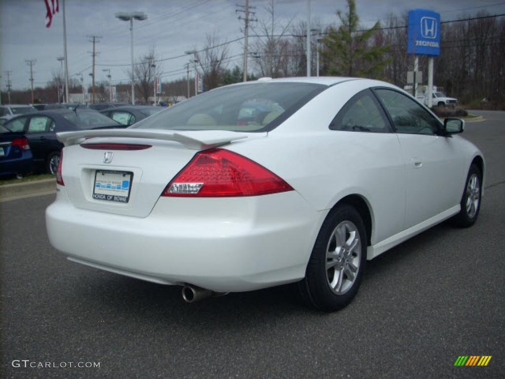 2006 Accord EX-L Coupe - Taffeta White / Ivory photo #3