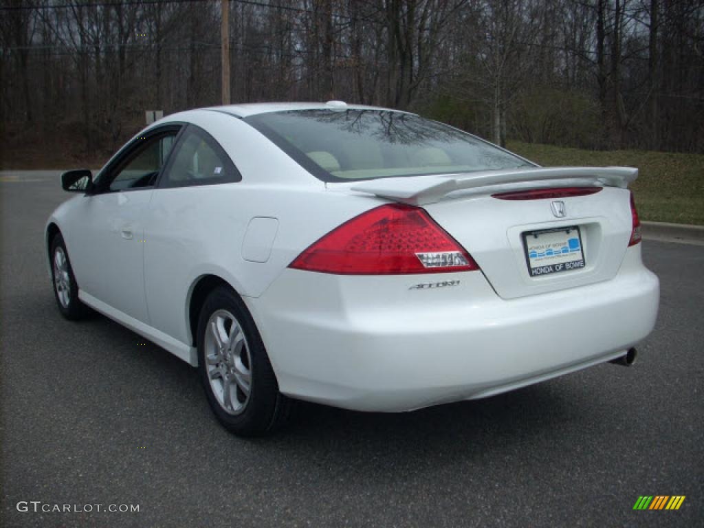 2006 Accord EX-L Coupe - Taffeta White / Ivory photo #5