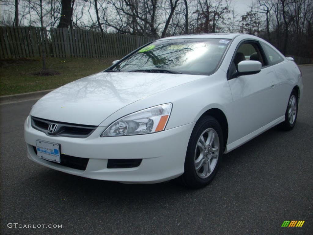 2006 Accord EX-L Coupe - Taffeta White / Ivory photo #7