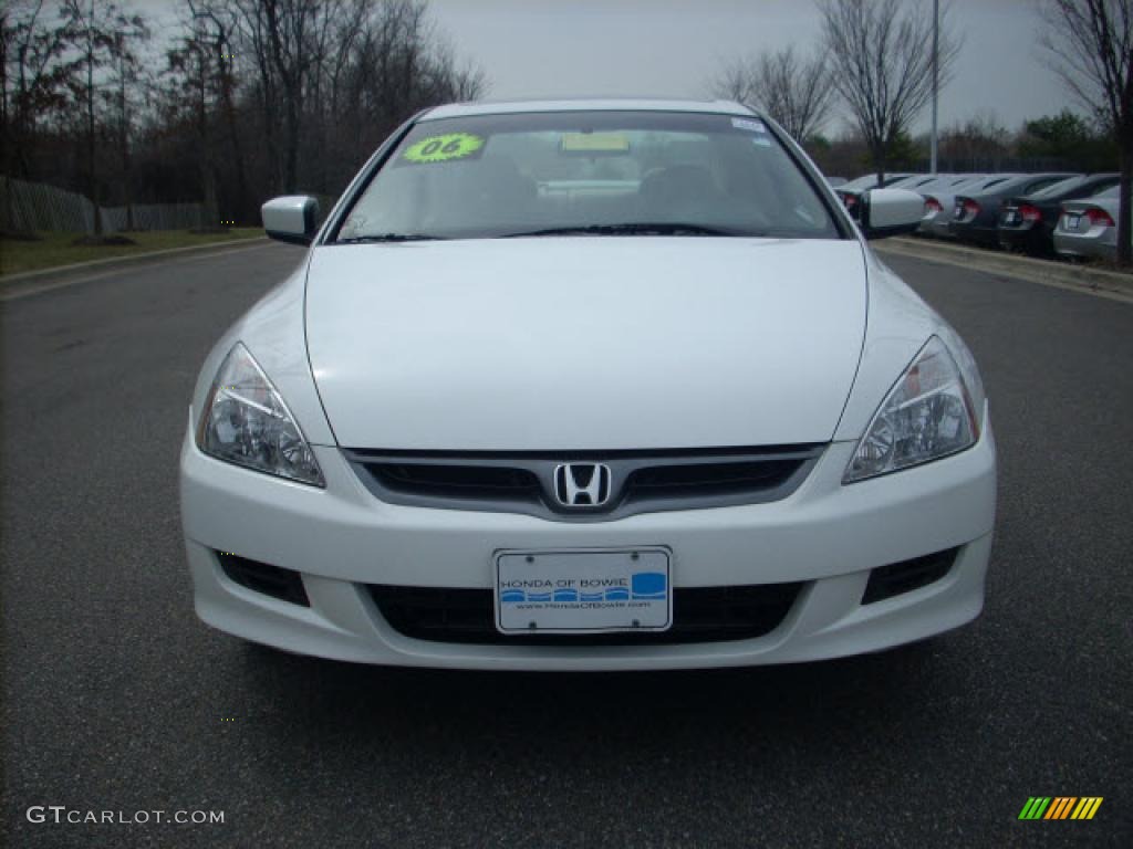 2006 Accord EX-L Coupe - Taffeta White / Ivory photo #8