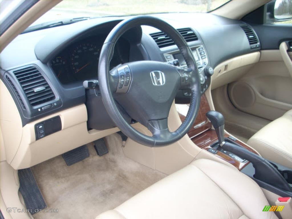 2006 Accord EX-L Coupe - Taffeta White / Ivory photo #11