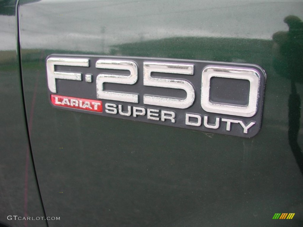 2000 F250 Super Duty Lariat Extended Cab 4x4 - Woodland Green Metallic / Medium Parchment photo #20