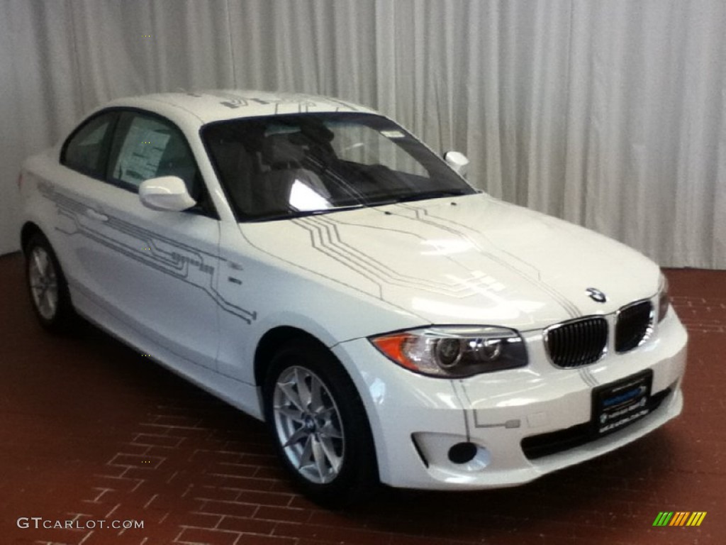 2011 1 Series ActiveE - Alpine White / Pearl Grey photo #1