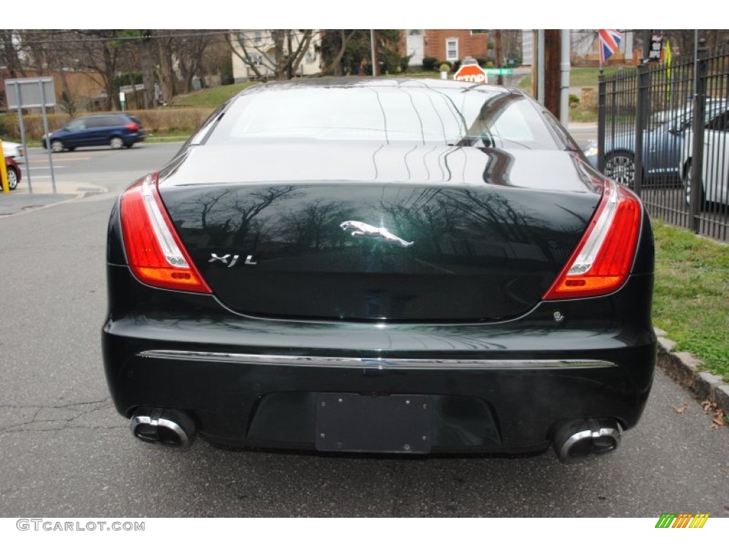 2011 XJ XJL Supercharged - Botanical Green Metallic / Cashew/Truffle photo #5