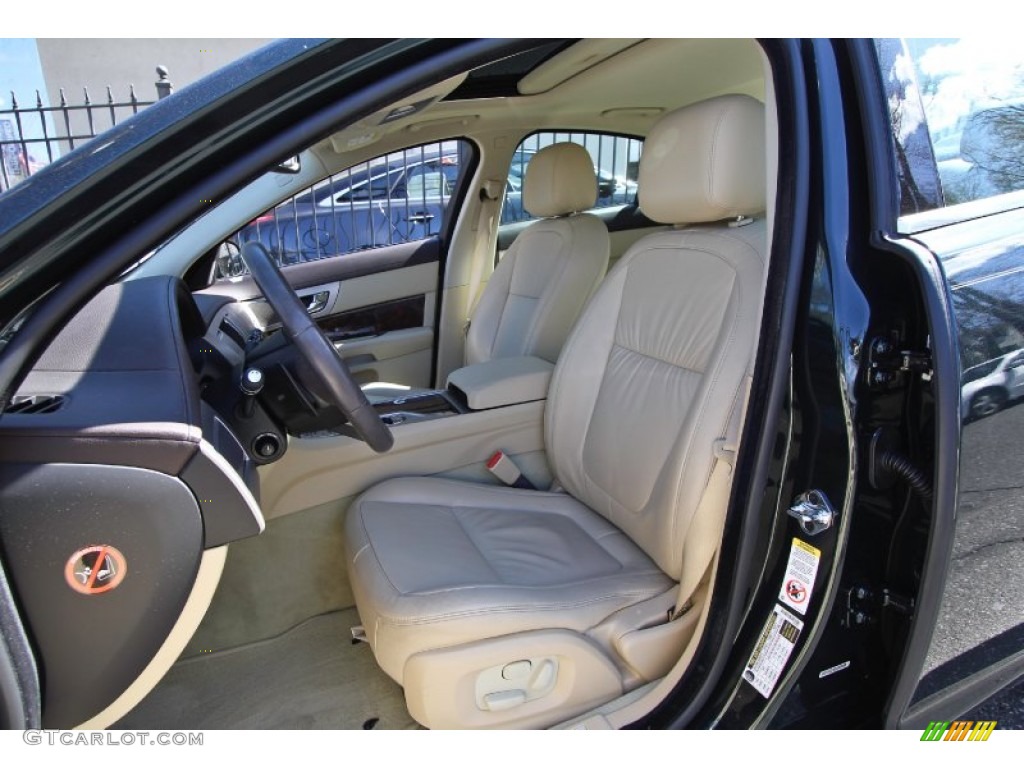 Champagne/Truffle Interior 2009 Jaguar XF Luxury Photo #63410535