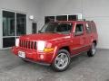 2006 Inferno Red Pearl Jeep Commander 4x4  photo #1