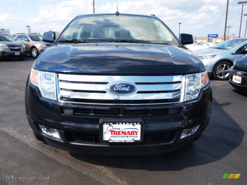 2010 Edge Limited - Dark Ink Blue Metallic / Medium Light Stone photo #8