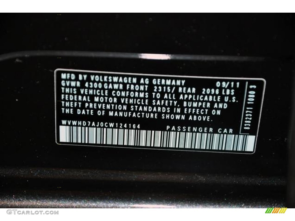 2012 GTI 4 Door - Carbon Steel Gray Metallic / Titan Black photo #19