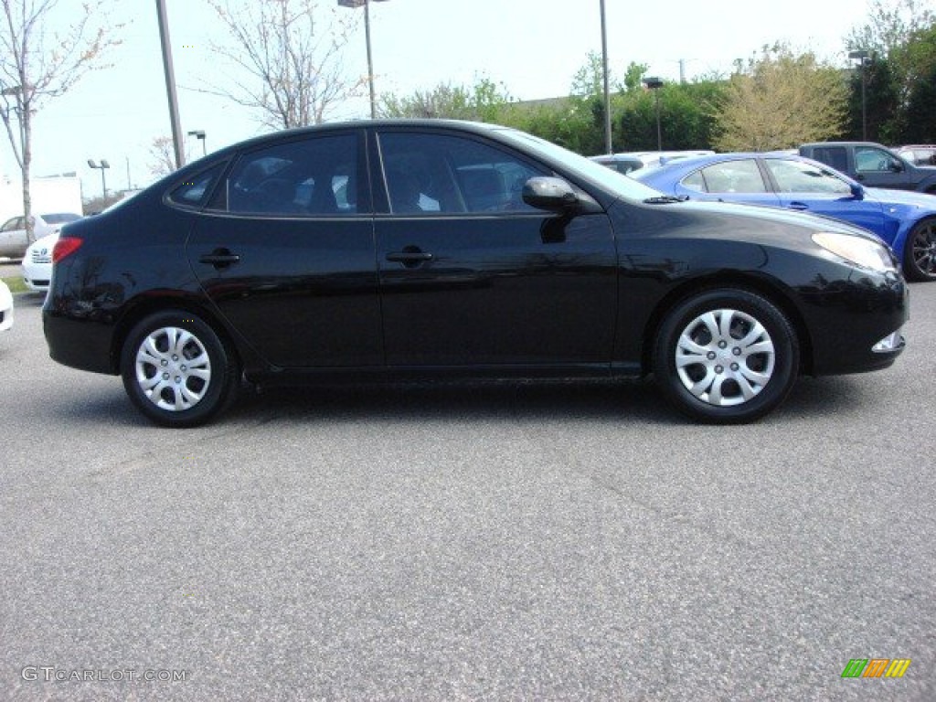 2010 Elantra GLS - Ebony Black / Beige photo #3