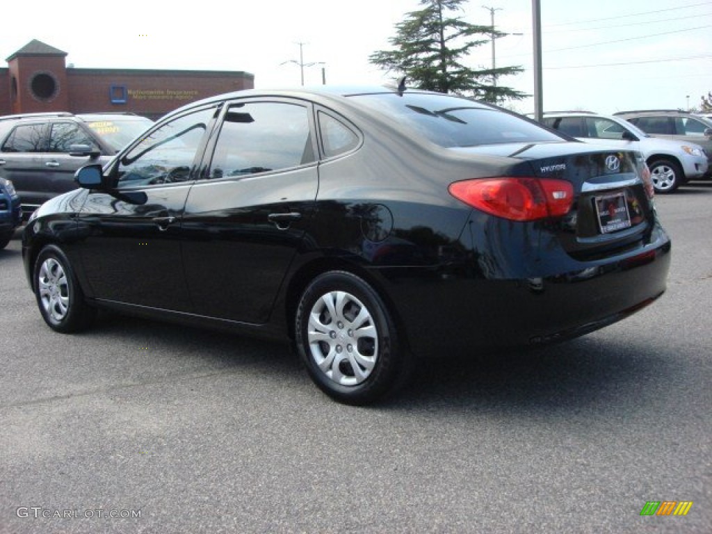 2010 Elantra GLS - Ebony Black / Beige photo #5