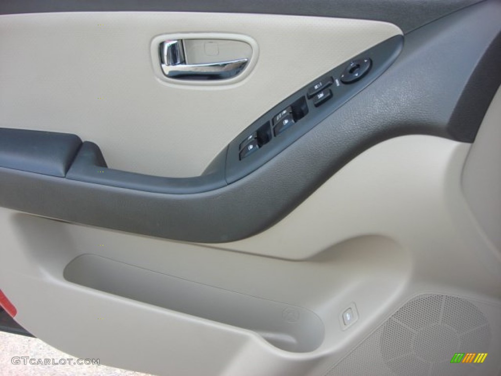 2010 Elantra GLS - Ebony Black / Beige photo #12
