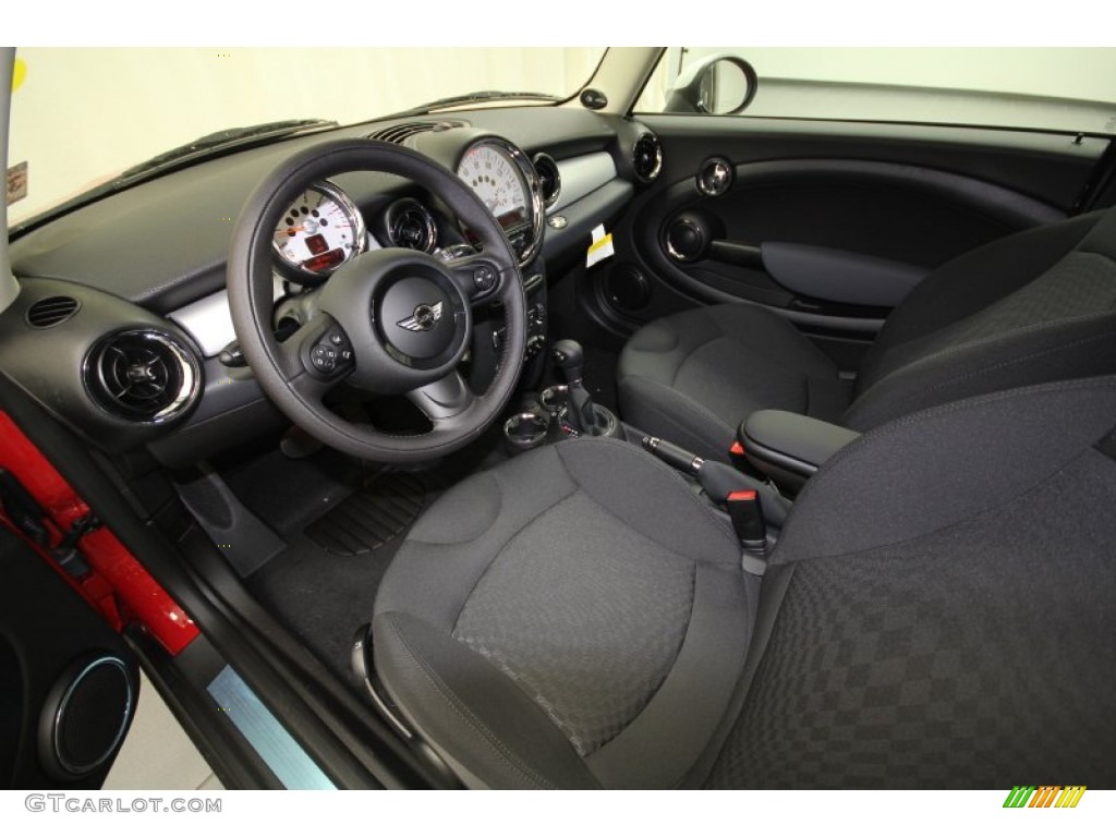 Carbon Black Interior 2012 Mini Cooper Hardtop Photo #63412031