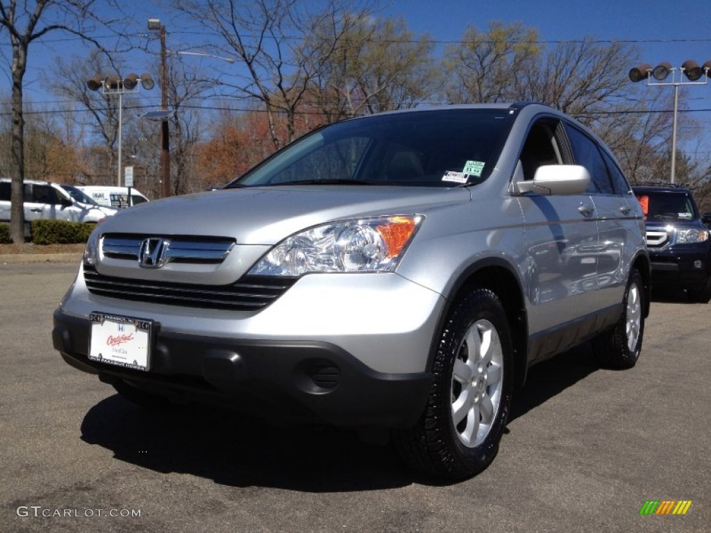 2009 CR-V EX-L 4WD - Alabaster Silver Metallic / Gray photo #5