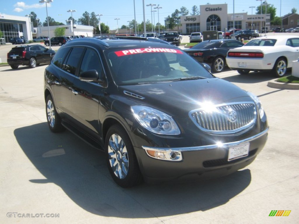 2010 Enclave CXL - Carbon Black Metallic / Ebony/Ebony photo #7