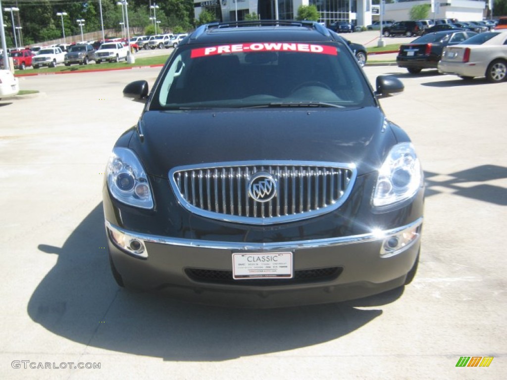 2010 Enclave CXL - Carbon Black Metallic / Ebony/Ebony photo #8