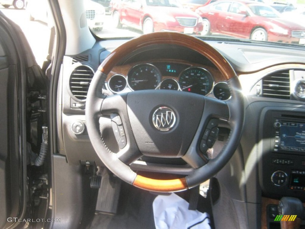 2010 Enclave CXL - Carbon Black Metallic / Ebony/Ebony photo #10