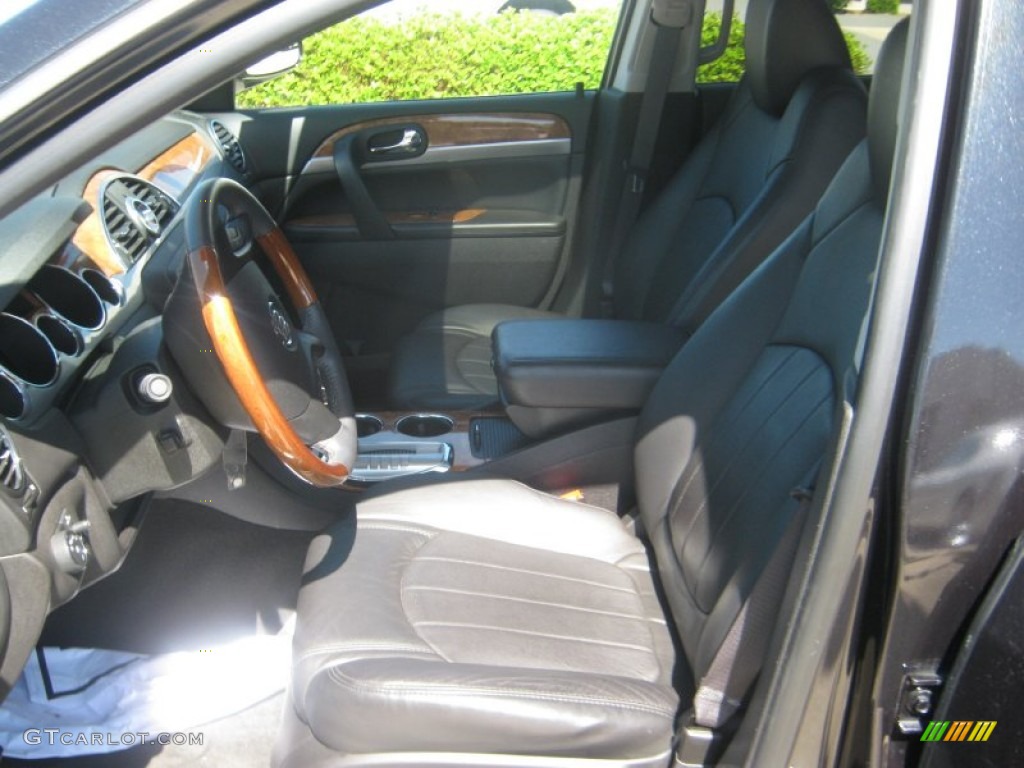 2010 Enclave CXL - Carbon Black Metallic / Ebony/Ebony photo #14