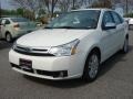 2010 White Suede Ford Focus SEL Sedan  photo #9