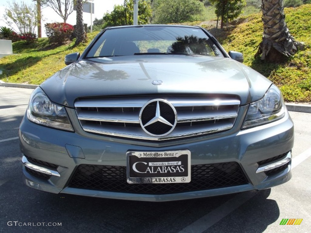 2012 C 250 Sport - Sapphire Grey Metallic / Black photo #5