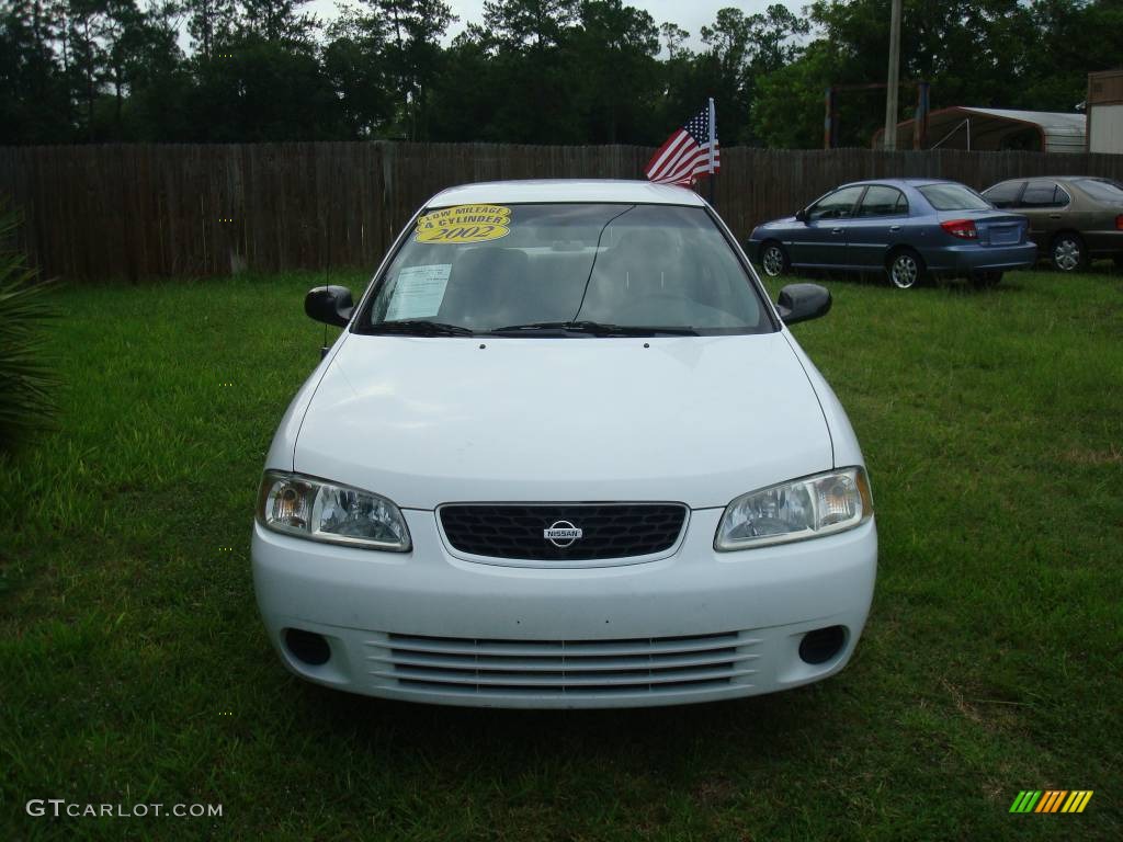 2002 Sentra XE - Cloud White / Stone photo #2