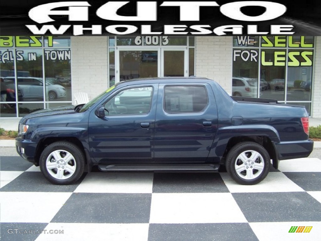 2010 Ridgeline RTL - Bali Blue Pearl / Gray photo #1