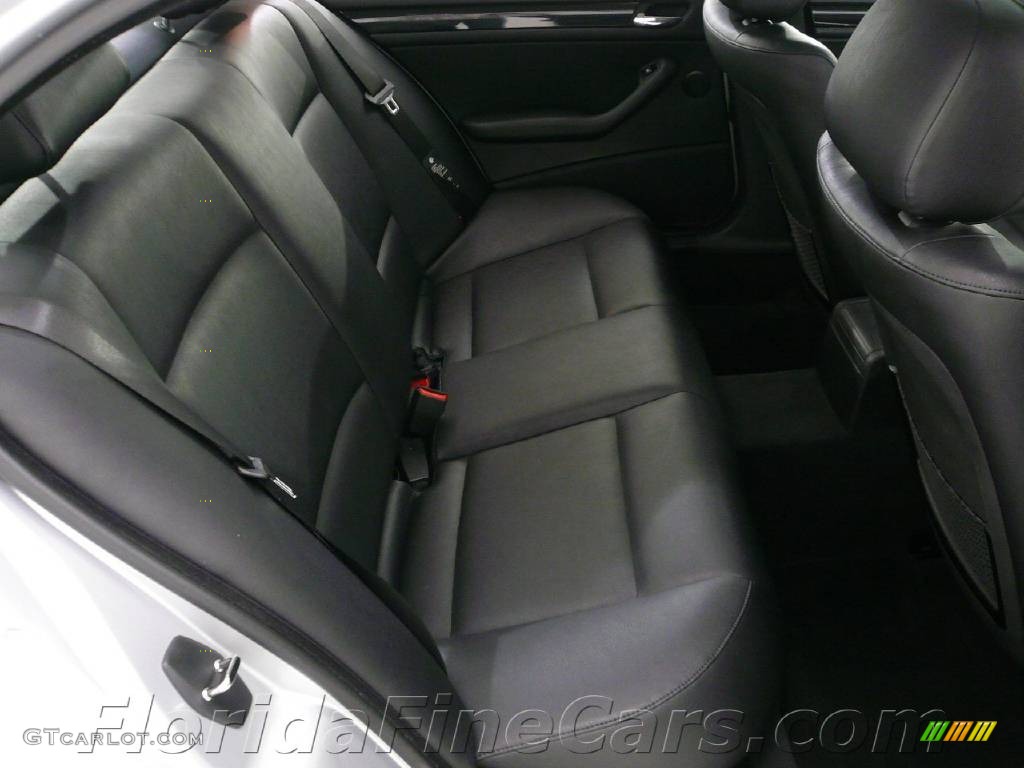 2001 3 Series 325i Sedan - Titanium Silver Metallic / Black photo #14
