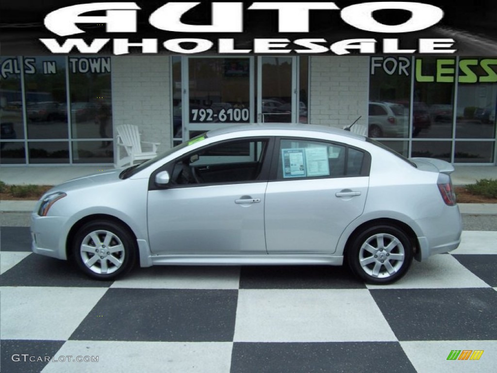 2012 Sentra 2.0 SR - Brilliant Silver Metallic / Charcoal photo #1