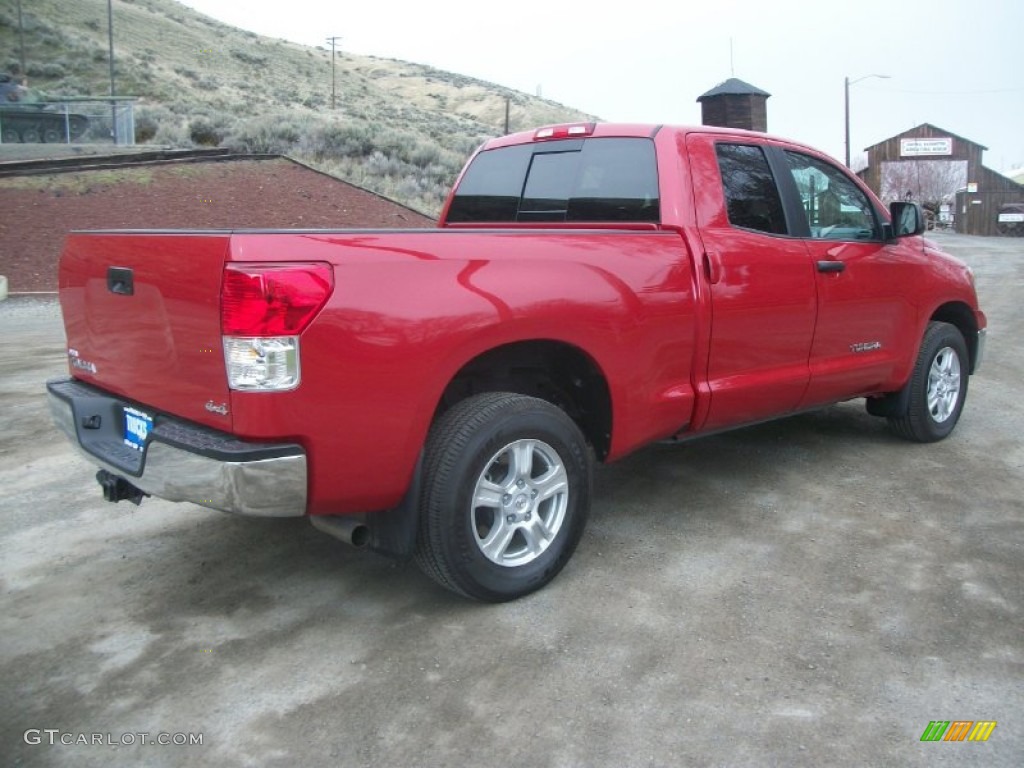 2011 Tundra Double Cab 4x4 - Barcelona Red Metallic / Graphite Gray photo #2