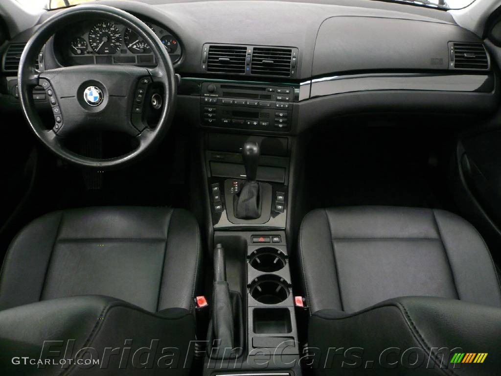 2001 3 Series 325i Sedan - Titanium Silver Metallic / Black photo #15
