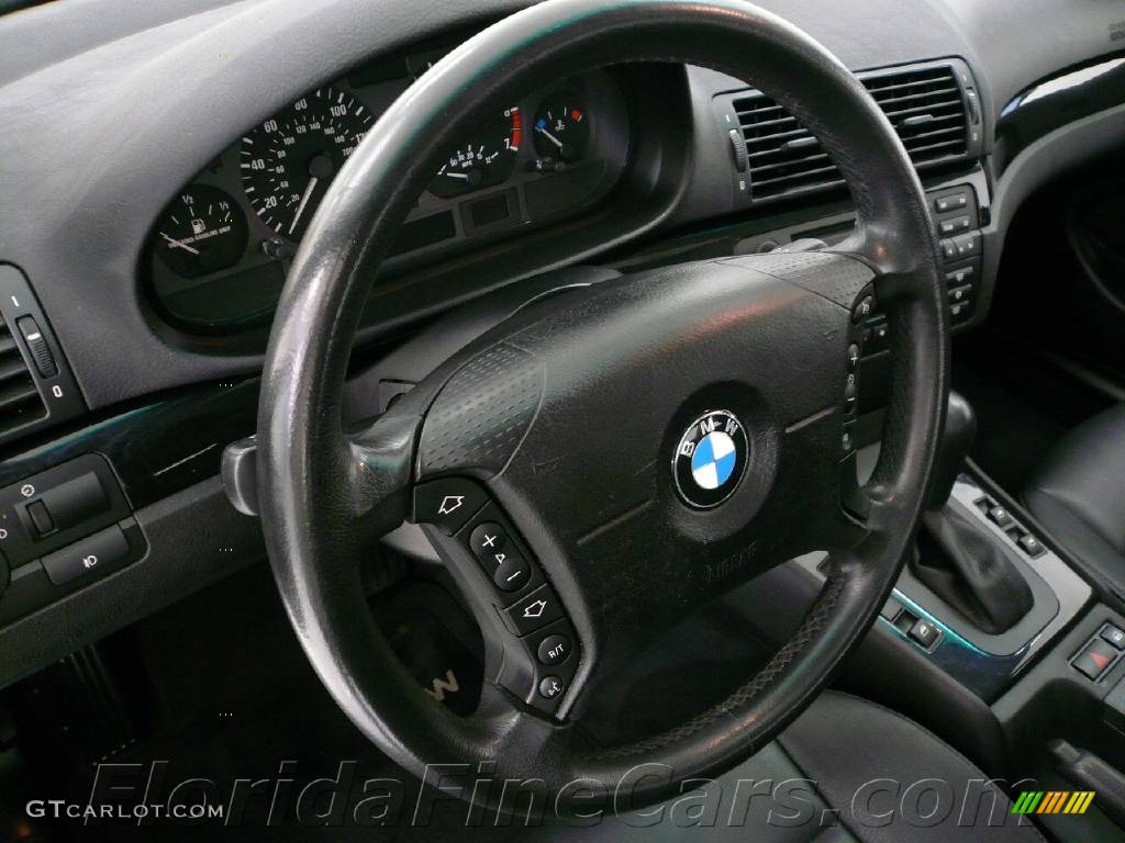 2001 3 Series 325i Sedan - Titanium Silver Metallic / Black photo #16